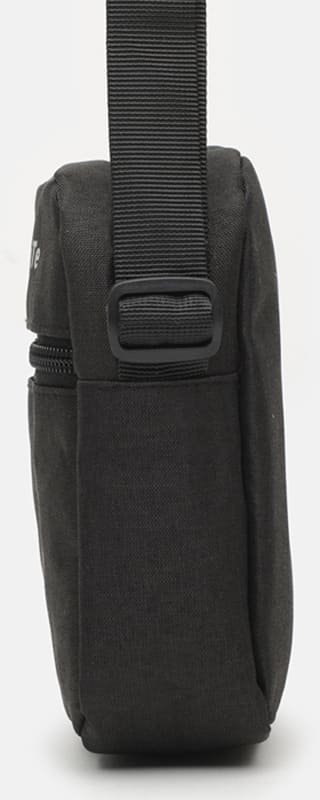 Черная мужская сумка из текстиля через плечо Remoid (15714)