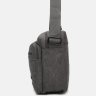 Мужская серая текстильная сумка-барсетка с ручкой Monsen (21937) - 3