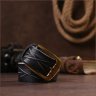 Широкий кожаный мужской ремень с узором и золотистой пряжкой Vintage 2420126 - 9