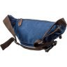 Повседневная мужская сумка на пояс из текстиля синего цвета Vintage (20173) - 2