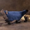 Повседневная мужская сумка на пояс из текстиля синего цвета Vintage (20173) - 7