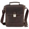 Мужская винтажная сумка коричневого цвета VATTO (11722) - 4
