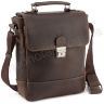 Мужская винтажная сумка коричневого цвета VATTO (11722) - 1