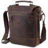 Мужская винтажная сумка коричневого цвета VATTO (11722) - 2