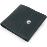 Зеленый кошелек горизонтального типа винтажной кожи на кнопке Shvigel (2416615) - 1