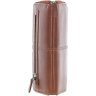 Большой коричневый женский кошелек из натуральной гладкой кожи на молнии Ashwood Honey 69680 - 12
