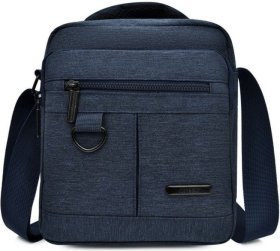 Синяя мужская сумка-барсетка с ручкой из полиэстера Monsen (21938)