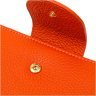Оранжевый женский кошелек из натуральной кожи флотар на кнопке Tony Bellucci (2422064) - 3