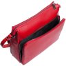 Вместительная сумка из фактурной кожи в красном цвете Desisan (3015-4) - 4