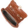 Стеганая женская сумка-кроссбоди из эко-кожи коричневого цвета Vintage (18711) - 4