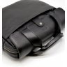 Кожаная мужская сумка-портфель для ноутбука в черном цвете TARWA (19652) - 6