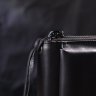 Функциональный мужской клатч из гладкой кожи черного цвета Vintage (2421292)  - 9
