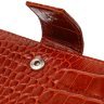 Рыжий мужской купюрник из натуральной кожи с тиснением под крокодила CANPELLINI (2421918) - 3