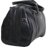 Практичная дорожная сумка из натуральной черной кожи с длинными ручками Vip Collection (21111) - 4
