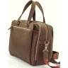 Кожаная сумка для ноутбука коричневого цвета VATTO (12123) - 4