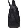 Средняя мужская сумка-рюкзак из натуральной черной кожи Keizer (57182) - 3