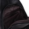 Средняя мужская сумка-рюкзак из натуральной черной кожи Keizer (57182) - 8
