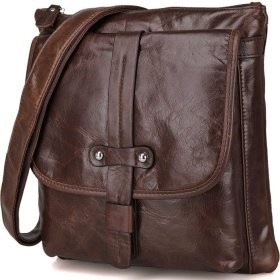 Удобная мужская сумка планшет среднего размера VINTAGE STYLE (14091)