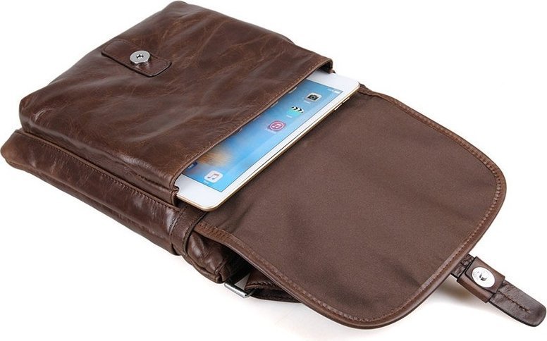 Удобная мужская сумка планшет среднего размера VINTAGE STYLE (14091)