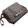 Функциональная мужская сумка-мессенджер с навесным клапаном из натуральной кожи флотар SHVIGEL (00798) - 6