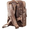 Коричневый рюкзак классического дизайна из натуральной кожи крейзи хорс SHVIGEL (11175) - 2