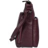 Женская сумка бордового цвета из натуральной кожи Desisan (3015-339) - 2