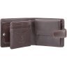 Коричневое мужское портмоне из натуральной кожи высокого качества c RFID - Visconti 68783 - 10