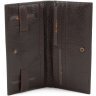 Кожаный коричневый купюрник с фиксацией на кнопку Tony Bellucci (12455) - 2