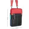 Маленькая разноцветная сумка на плечо из натуральной кожи Visconti Remi 69283 - 2