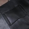Миниатюрная мужская сумка-барсетка из натуральной кожи черного цвета Vintage (20477) - 9