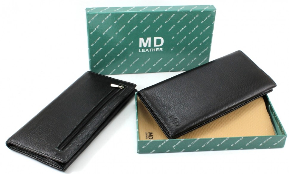 Купюрник кожаный на магнитах фирмы MD Leather Collection (18101)