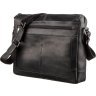 Качественная мужская деловая сумка из натуральной кожи черного цвета SHVIGEL (2411246)  - 2