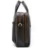 Мужская темно-коричневая кожаная сумка-портфель для ноутбука и документов TARWA (19636) - 4