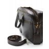 Мужская темно-коричневая кожаная сумка-портфель для ноутбука и документов TARWA (19636) - 7