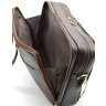 Мужская темно-коричневая кожаная сумка-портфель для ноутбука и документов TARWA (19636) - 8
