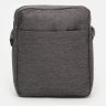 Мужская текстильная сумка серого цвета с лямкой на плечо Monsen (21935) - 2