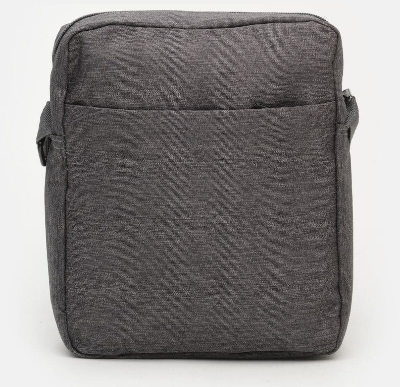 Мужская текстильная сумка серого цвета с лямкой на плечо Monsen (21935)