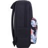 Городской рюкзак черного цвета из текстиля с принтом Bagland (54084) - 2