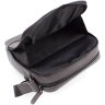 Мужская наплечная сумка серого цвета из натуральной кожи Leather Collection (11110) - 7
