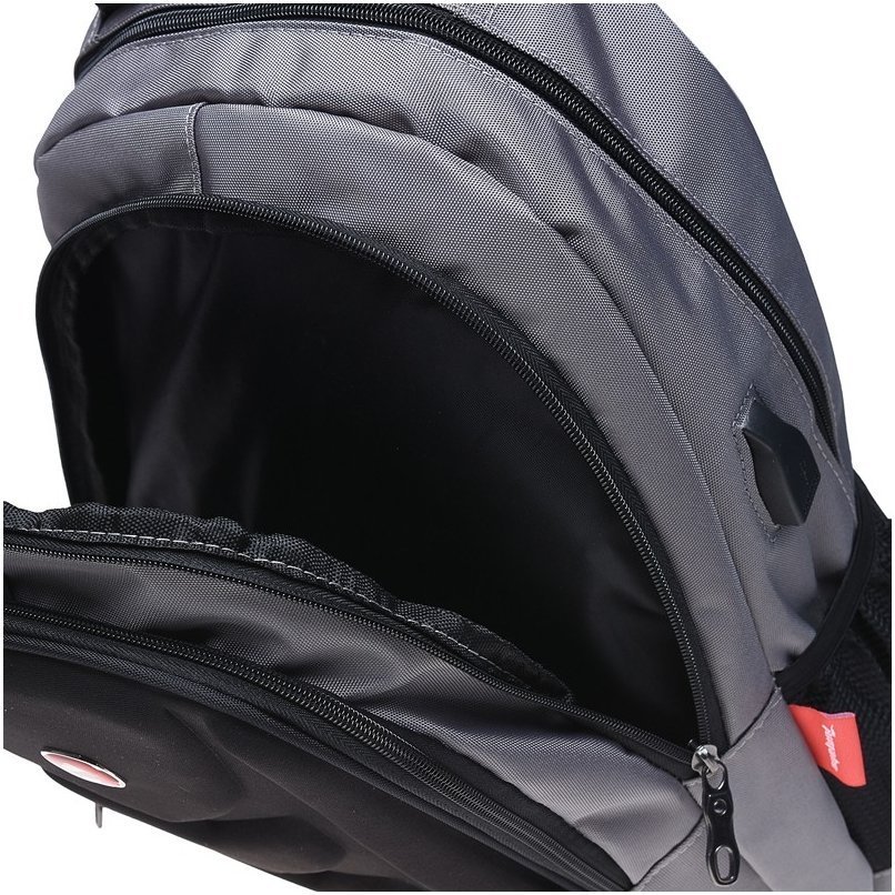 Повседневный мужской рюкзак из полиэстера в черно-сером цвете Jumahe 66084