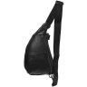 Mужской черный кожаный слинг-рюкзак через плечо Keizer 66284 - 3