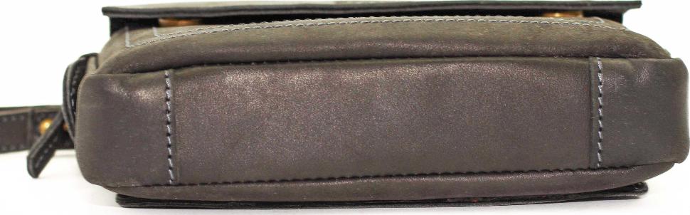 Винтажный мужской клатч черного цвета с запястным ремешком VATTO (12025)