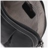 Стильная женская сумка из фактурной кожи черного цвета с плечевым ремешком Keizer 71685 - 5