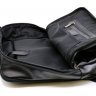 Мужской кожаный городской рюкзак из черного цвета на два отделения TARWA (19927) - 8