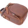 Компактная мужская сумка из натуральной винтажной кожи коричневого окраса Vintage (2421295) - 3