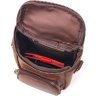 Компактная мужская сумка из натуральной винтажной кожи коричневого окраса Vintage (2421295) - 4