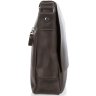 Солидная мужская сумка через плечо коричневого цвета из винтажной кожи SHVIGEL (00886)  - 5
