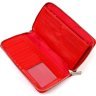Красный женский кошелек-клатч из натуральной кожи с кистевым ремешком CANPELLINI (2421921) - 3