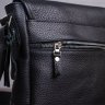Кожаная мужская сумка-мессенджер из фактурной кожи на клапане с магнитом SHVIGEL (00853) - 10