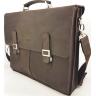 Классический мужской портфель из кожи Крейзи коричневого цвета VATTO (11727) - 4